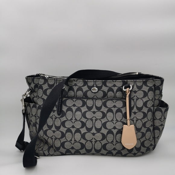 Coach Peyton Signature Multifunction Baby Bag / Travel Work Tote #F25741 - Picture 4 of 16